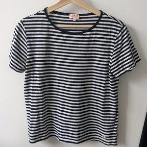 Armor Lux Cotton Linen Striped Tee